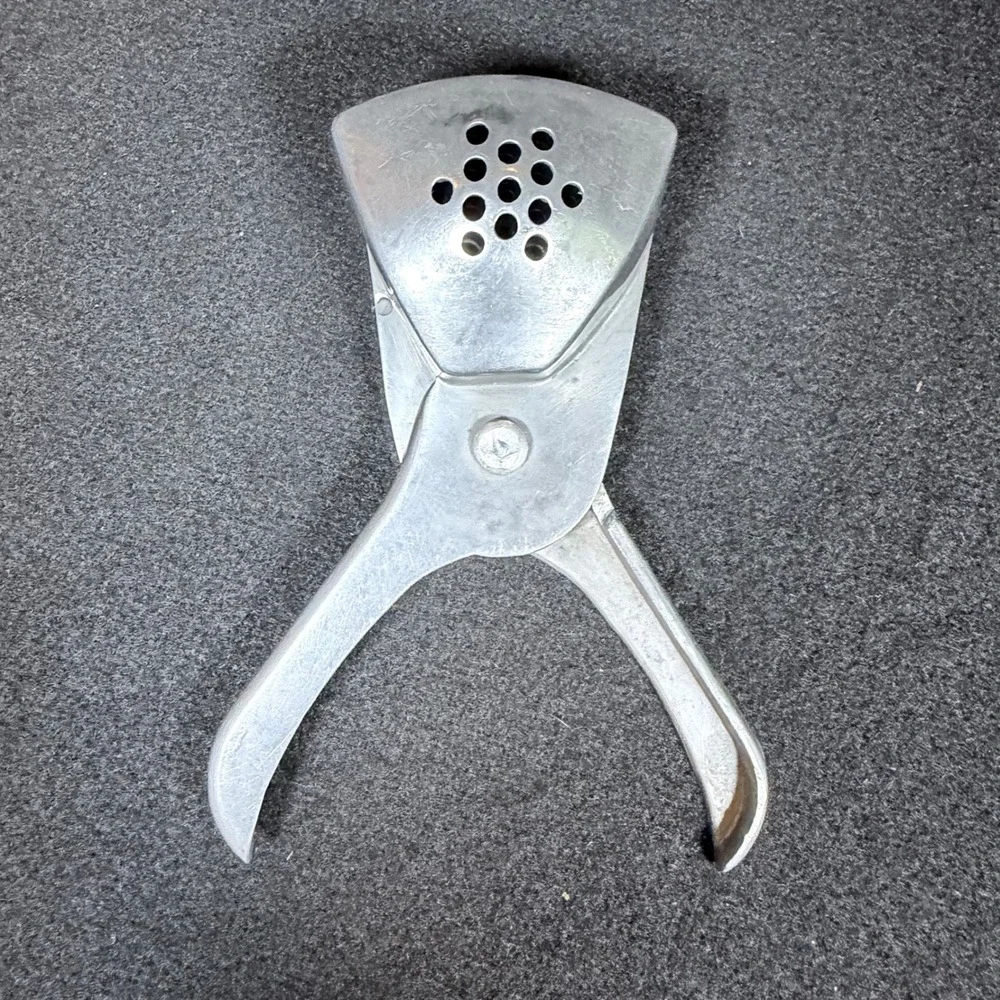 Vintage Japan Cast Aluminum Manual Citrus Lemon Lime Wedge Squeezer Juicer Press
